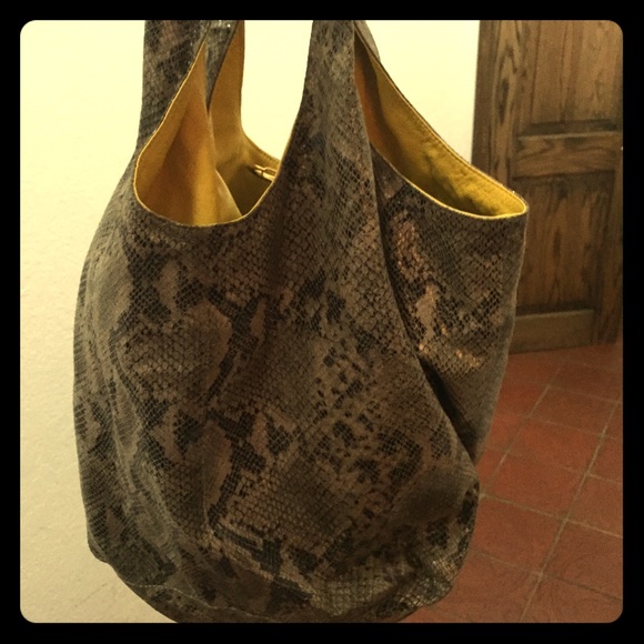 Monika Chiang Snakeskin boho bag/tote! Great price and amazing condition!